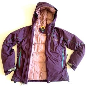 Mountain Hardwear Women’s Medium Coat Purple And Pink Down Filled Conduit Jacket
